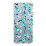 PrintiFy Apple iPhone 6S Plus ile Uyumlu 1mm Slim Fit Nazar Boncuğu 3 Baskılı Şeffaf Kılıf
