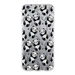 PrintiFy Apple iPhone 6S Plus ile Uyumlu Kapak Panda Tasarımlı 1mm Fit Şeffaf Silikon Kılıf