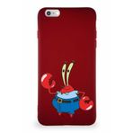 Printify Apple Iphone 6S Plus Soft Premier Kapak Bay Yengeç Tasarımlı Silikon Kılıf - Mürdüm