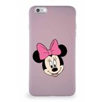 PrintiFy Apple iPhone 6s Plus Soft Premier Kapak Minnie Mouse-c Tasarımlı Silikon Kılıf - Pudra uyumlu