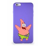 Printify Apple Iphone 6S Plus Soft Premier Kapak Patrick Yıldız Tasarımlı Silikon Kılıf - Mor