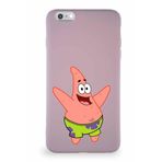 Printify Apple Iphone 6S Plus Soft Premier Kapak Patrick Yıldız Tasarımlı Silikon Kılıf - Pudra