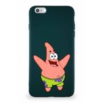 PrintiFy Apple Iphone 6s Plus Soft Premier Kapak Patrick Yıldız Tasarımlı Silikon Kılıf - Yeşil