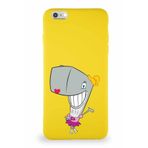 PrintiFy Apple Iphone 6s Plus Soft Premier Kapak Pearl Yengeç Tasarımlı Silikon Kılıf - Sarı