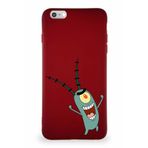 Printify Apple Iphone 6S Plus Soft Premier Kapak Plankton Tasarımlı Silikon Kılıf - Mürdüm