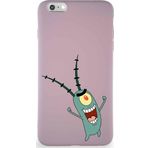 Printify Apple Iphone 6S Plus Soft Premier Kapak Plankton Tasarımlı Silikon Kılıf - Pudra