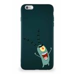 Printify Apple Iphone 6S Plus Soft Premier Kapak Plankton Tasarımlı Silikon Kılıf - Yeşil