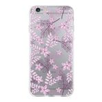 PrintiFy Apple iPhone 6S Plus Uyumlu Kapak Floral Pudra Tasarımlı Şeffaf Silikon Kılıf