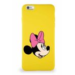 PrintiFy Apple iPhone 6s Plus Uyumlu Soft Premier Kapak Minnie Mouse-a Tasarımlı Silikon Kılıf - Sarı