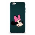 PrintiFy Apple iPhone 6s Plus Uyumlu Soft Premier Kapak Minnie Mouse-a Tasarımlı Silikon Kılıf - Yeşil
