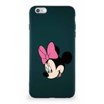 PrintiFy Apple iPhone 6s Plus Uyumlu Soft Premier Kapak Minnie Mouse-b Tasarımlı Silikon Kılıf - Yeşil