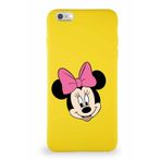 PrintiFy Apple iPhone 6s Plus Uyumlu Soft Premier Kapak Minnie Mouse-c Tasarımlı Silikon Kılıf - Sarı