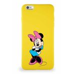 PrintiFy Apple iPhone 6s Plus Uyumlu Soft Premier Kapak Minnie Mouse-d Tasarımlı Silikon Kılıf - Sarı
