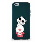 Printify Apple Iphone 6S Soft Premier Kapak Coolcat Tasarımlı Silikon Kılıf - Yeşil