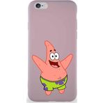 Printify Apple Iphone 6S Soft Premier Kapak Patrick Yıldız Tasarımlı Silikon Kılıf - Pudra