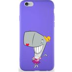 Printify Apple Iphone 6S Soft Premier Kapak Pearl Yengeç Tasarımlı Silikon Kılıf - Mor