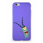 Printify Apple Iphone 6S Soft Premier Kapak Plankton Tasarımlı Silikon Kılıf - Mor