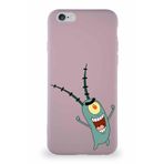 Printify Apple Iphone 6S Soft Premier Kapak Plankton Tasarımlı Silikon Kılıf - Pudra