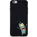 Printify Apple Iphone 6S Soft Premier Kapak Plankton Tasarımlı Silikon Kılıf - Siyah