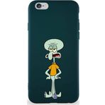 Printify Apple Iphone 6S Soft Premier Kapak Squidward Dokunaç Tasarımlı Silikon Kılıf - Yeşil
