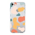PrintiFy Apple iPhone 7 ile Uyumlu Kapak Grunge Tasarımlı 1mm Fit Şeffaf Silikon Kılıf
