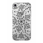 PrintiFy Apple iPhone 7 ile Uyumlu Kapak Nostalji Desen - B Tasarımlı 1mm Fit Şeffaf Silikon Kılıf