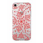 PrintiFy Apple iPhone 7 ile Uyumlu Kapak Nostalji Desen - E Tasarımlı 1mm Fit Şeffaf Silikon Kılıf