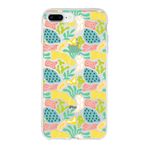 PrintiFy Apple iPhone 7 Plus ile Uyumlu Kapak Memphis Desen - 3 Tasarımlı 1mm Fit Şeffaf Silikon Kılıf