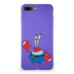 Printify Apple Iphone 7 Plus Soft Premier Kapak Bay Yengeç Tasarımlı Silikon Kılıf - Mor