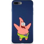 Printify Apple Iphone 7 Plus Soft Premier Kapak Patrick Yıldız Tasarımlı Silikon Kılıf - Lacivert