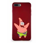 Printify Apple Iphone 7 Plus Soft Premier Kapak Patrick Yıldız Tasarımlı Silikon Kılıf - Mürdüm