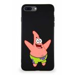 Printify Apple Iphone 7 Plus Soft Premier Kapak Patrick Yıldız Tasarımlı Silikon Kılıf - Siyah