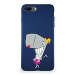 Printify Apple Iphone 7 Plus Soft Premier Kapak Pearl Yengeç Tasarımlı Silikon Kılıf - Lacivert