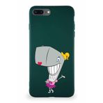 Printify Apple Iphone 7 Plus Soft Premier Kapak Pearl Yengeç Tasarımlı Silikon Kılıf - Yeşil