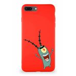 Printify Apple Iphone 7 Plus Soft Premier Kapak Plankton Tasarımlı Silikon Kılıf - Kırmızı