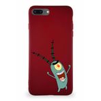 Printify Apple Iphone 7 Plus Soft Premier Kapak Plankton Tasarımlı Silikon Kılıf - Mürdüm