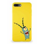Printify Apple Iphone 7 Plus Soft Premier Kapak Plankton Tasarımlı Silikon Kılıf - Sarı