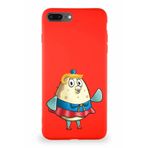 PrintiFy Apple Iphone 7 Plus Soft Premier Kapak Puff Tasarımlı Silikon Kılıf - Kırmızı