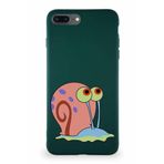 Printify Apple Iphone 7 Plus Soft Premier Kapak Salyangoz Gary Tasarımlı Silikon Kılıf - Yeşil