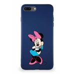 PrintiFy Apple iPhone 7 Plus Uyumlu Soft Premier Kapak Minnie Mouse-d Tasarımlı Silikon Kılıf - Lacivert