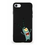Printify Apple Iphone 7 Soft Premier Kapak Plankton Tasarımlı Silikon Kılıf - Siyah