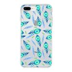 PrintiFy Apple iPhone 8 Plus ile Uyumlu 1mm Slim Fit Nazar Boncuğu 3 Baskılı Şeffaf Kılıf