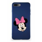 PrintiFy Apple iPhone 8 Plus Soft Premier Kapak Minnie Mouse-c Tasarımlı Silikon Kılıf - Lacivert