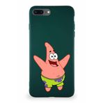Printify Apple Iphone 8 Plus Soft Premier Kapak Patrick Yıldız Tasarımlı Silikon Kılıf - Yeşil