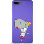 Printify Apple Iphone 8 Plus Soft Premier Kapak Pearl Yengeç Tasarımlı Silikon Kılıf - Mor