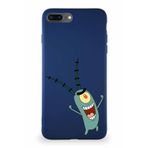 Printify Apple Iphone 8 Plus Soft Premier Kapak Plankton Tasarımlı Silikon Kılıf - Lacivert