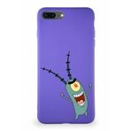 Printify Apple Iphone 8 Plus Soft Premier Kapak Plankton Tasarımlı Silikon Kılıf - Mor