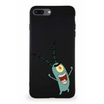 Printify Apple Iphone 8 Plus Soft Premier Kapak Plankton Tasarımlı Silikon Kılıf - Siyah