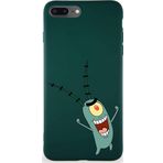 Printify Apple Iphone 8 Plus Soft Premier Kapak Plankton Tasarımlı Silikon Kılıf - Yeşil