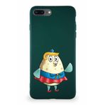 Printify Apple Iphone 8 Plus Soft Premier Kapak Puff Tasarımlı Silikon Kılıf - Yeşil